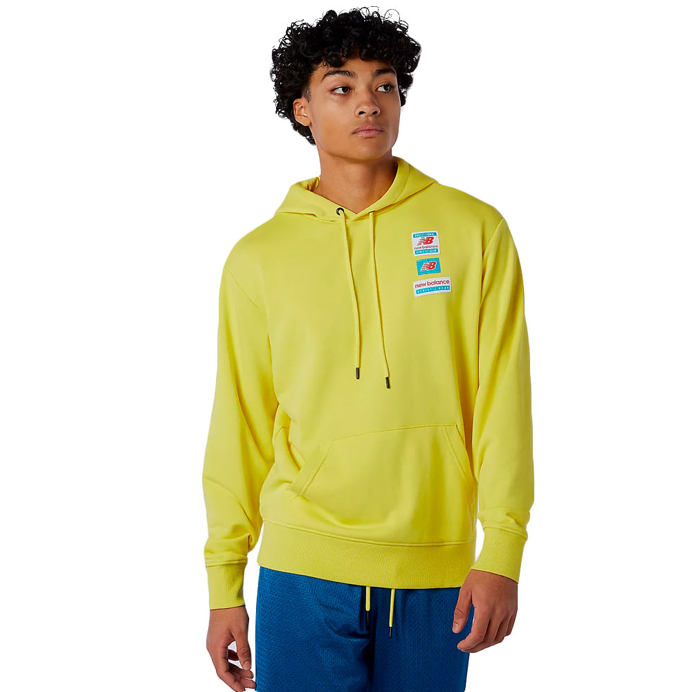 new balance pullover moletom com capuz