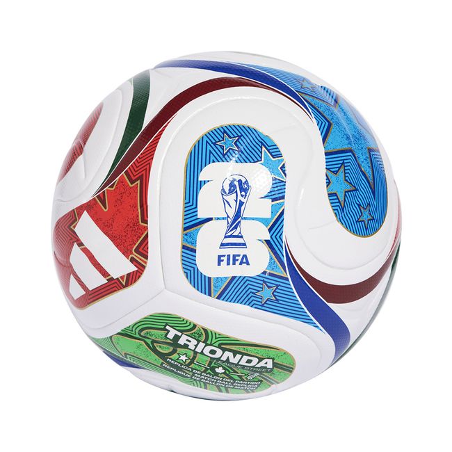 BOLA FUTEBOL SOCIETY ADIDAS TRIONDA COPA DO MUNDO 26™ - BCO/AZUL UN