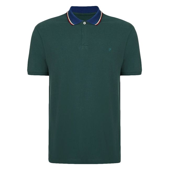 CAMISA POLO VESTE PALMEIRAS GOLA CONTRASTE MASCULINA - VERDE M