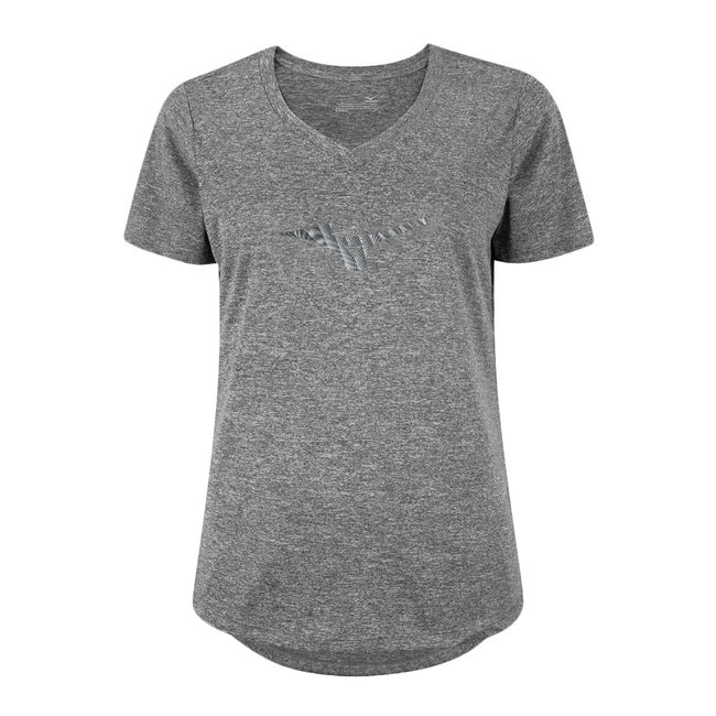 CAMISETA MIZUNO SPARK BIG LOGO 2 FEMININA - CINZA P