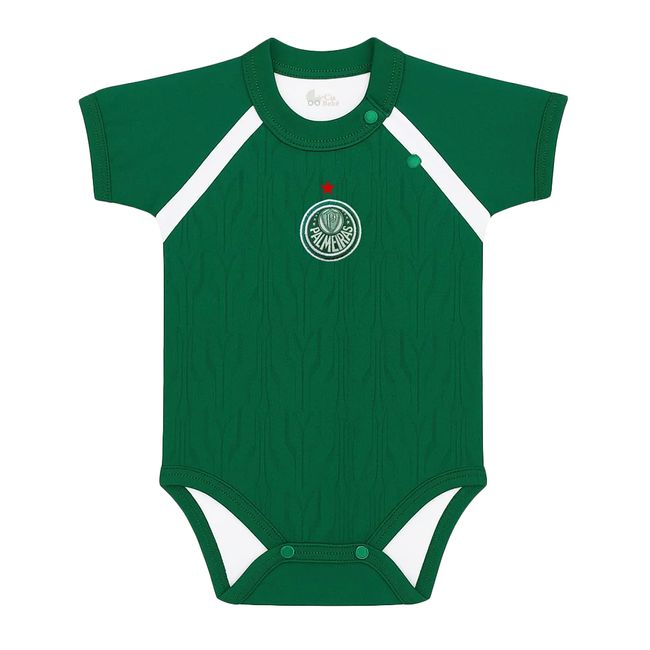 BODY REVEDOR PALMEIRAS CAMISA JOGO INFANTIL - VERDE P