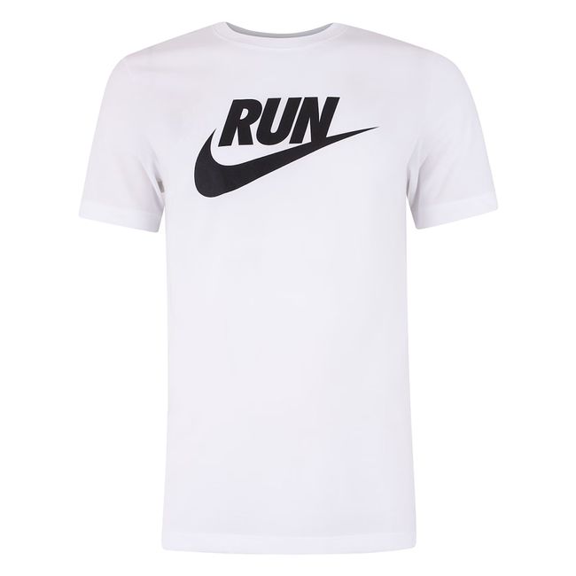 CAMISETA NIKE RUN SWOOSH MASCULINA - BRANCO M
