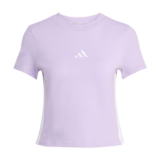 CAMISETA ADIDAS BABY LOOK ESSENTIALS 3S SLIM FEMININA - LILAS  P