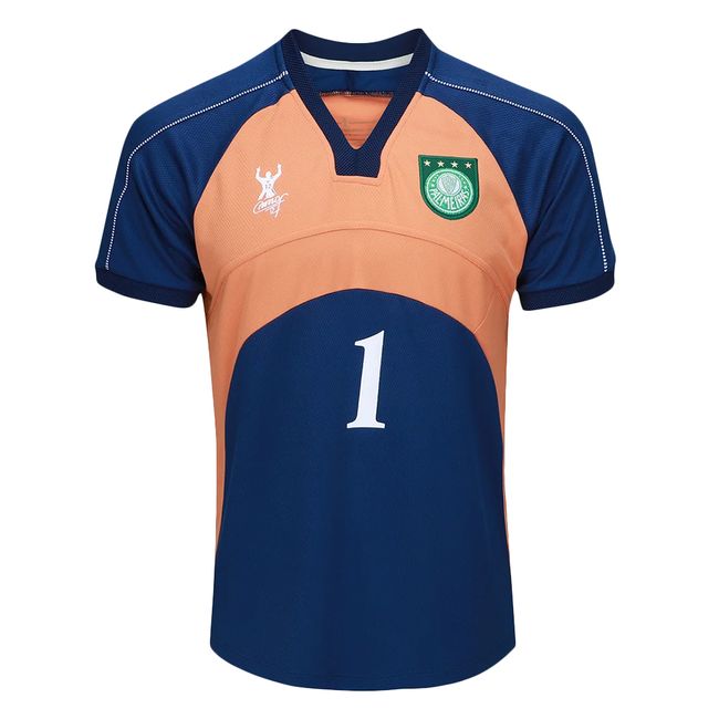 CAMISETA BETEL PALMEIRAS GOLEIRO RETRÔ 2000 MASCULINA - LAR/MAR M