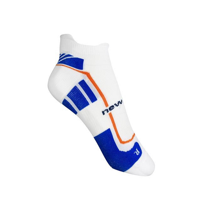 MEIA NEW BALANCE PERFORMANCE INVISÍVEL 3º CALCANHAR - BCO/AZUL G