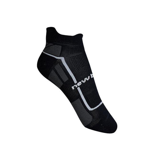 MEIA NEW BALANCE PERFORMANCE INVISÍVEL 3º CALCANHAR - PTO/CZA G