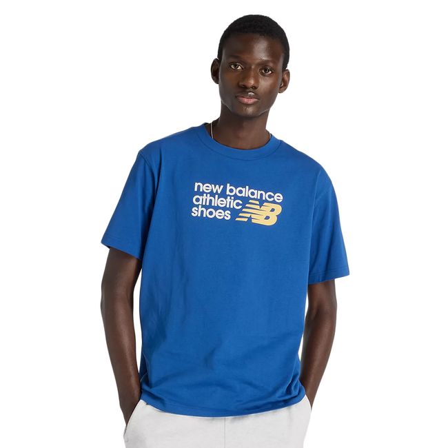 CAMISETA NEW BALANCE ATHLETICS RELAXED PREMIUM MASCULINA - ROYAL P