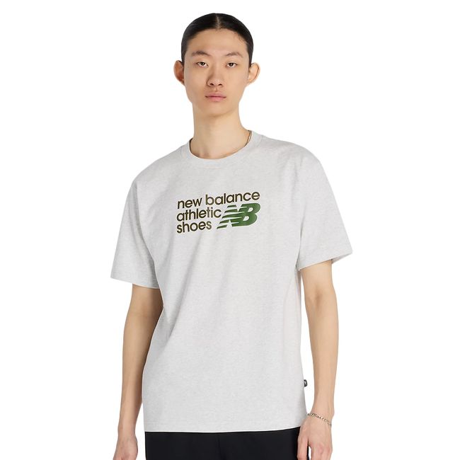 CAMISETA NEW BALANCE ATHLETICS RELAXED PREMIUM MASCULINA - CINZA  P