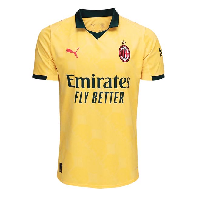 CAMISA PUMA A.C MILAN III 25/26 MASCULINA - TORCEDOR - AMARELO G