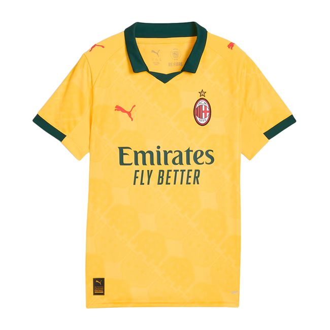CAMISA PUMA A.C MILAN III 25/26 JUVENIL - TORCEDOR - AMARELO 10