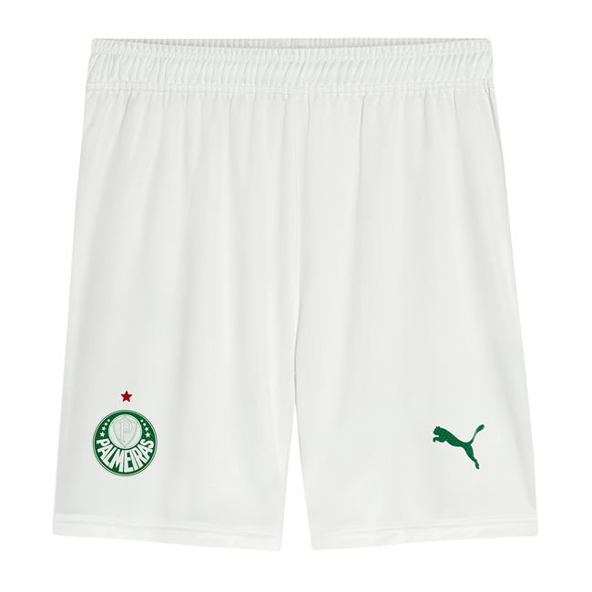 CALÇÃO PUMA PALMEIRAS I 2025 MASCULINO - JOGADOR - BRANCO G