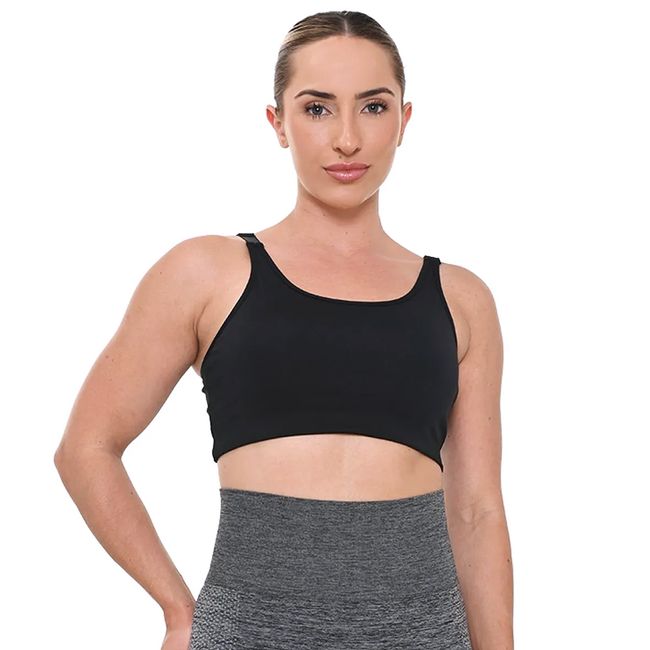 TOP OLYMPIKUS BAIXO IMPACTO FEMININO - PRETO M
