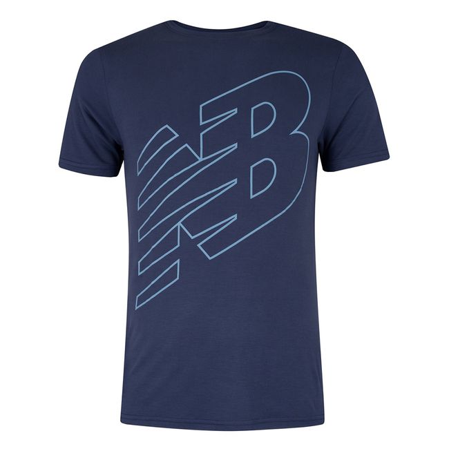 CAMISETA NEW BALANCE LOGO PERFORMANCE MASCULINA - MARINHO P