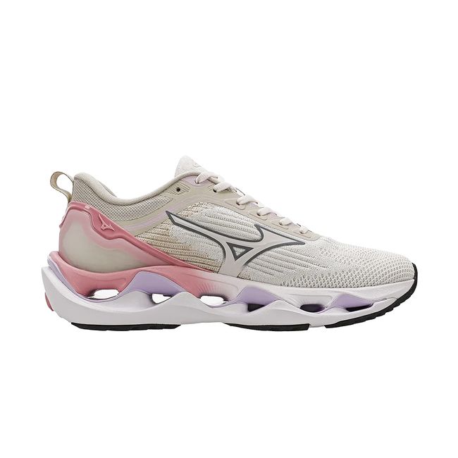 TÊNIS MIZUNO WAVE STRATOS 3 FEMININO - AREIA/ROSA 35