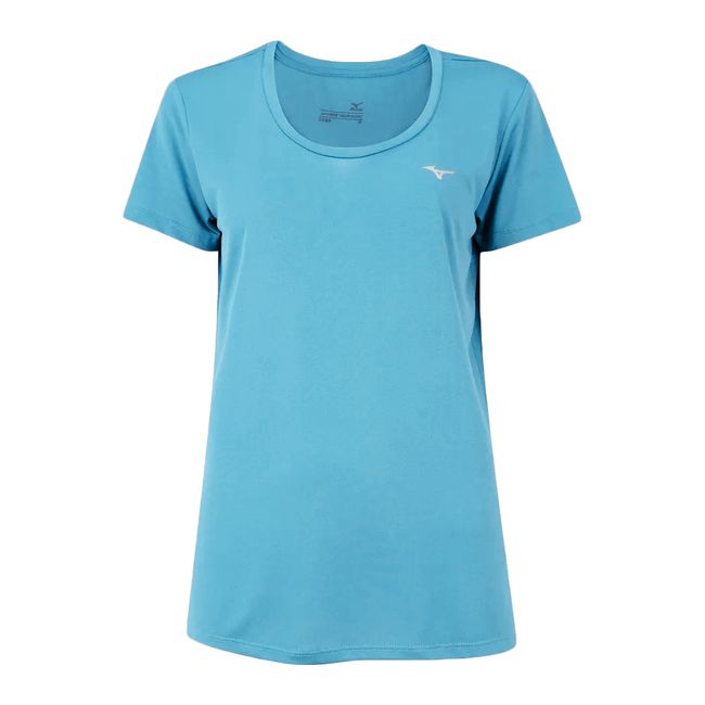 CAMISETA MIZUNO NIRVANA FEMININA - AZUL/PTA P