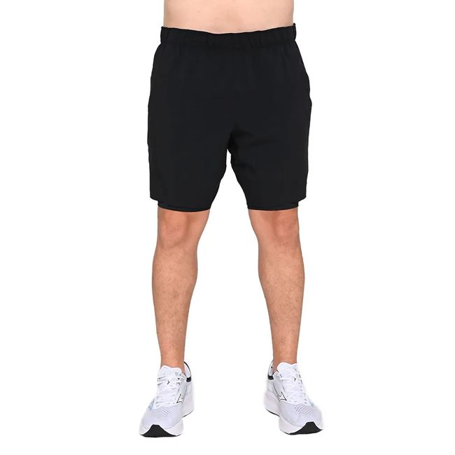 SHORT MIZUNO CORE 7.5 2IN1 MASCULINO - PRETO G