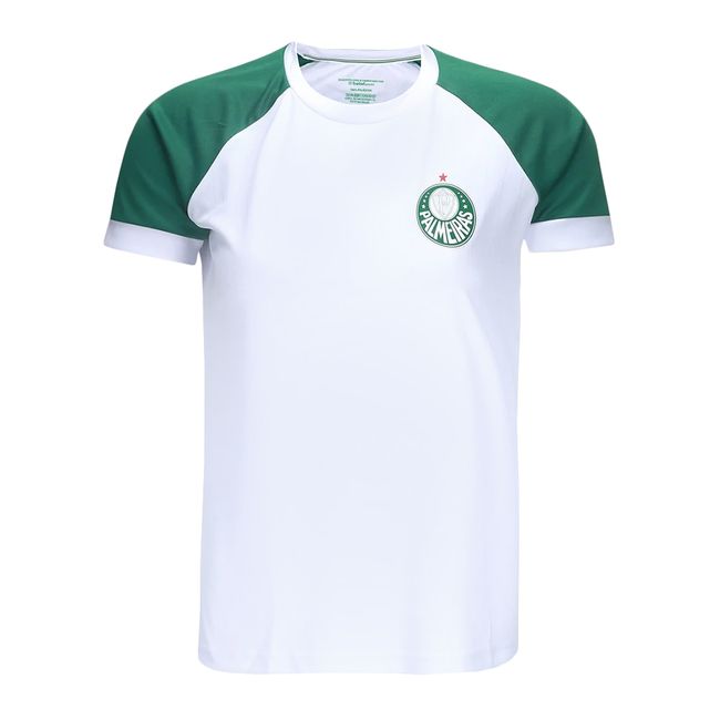 CAMISETA BETEL PALMEIRAS LINE FEMININA - BCO/VDE P