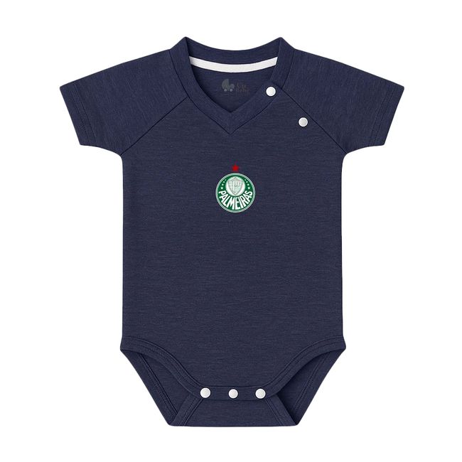 BODY REVEDOR PALMEIRAS SONHO MESCLA INFANTIL - AZUL P