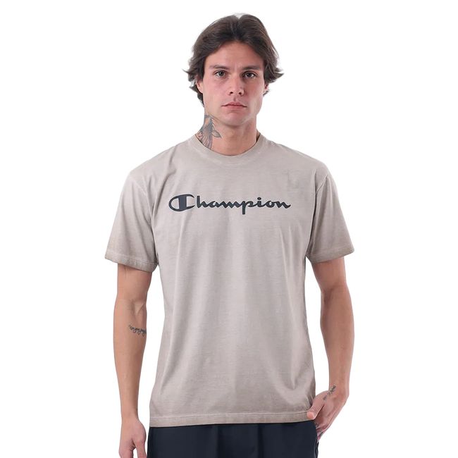 CAMISETA CHAMPION MC STONE SCRIPT MASCULINA - KAKI P