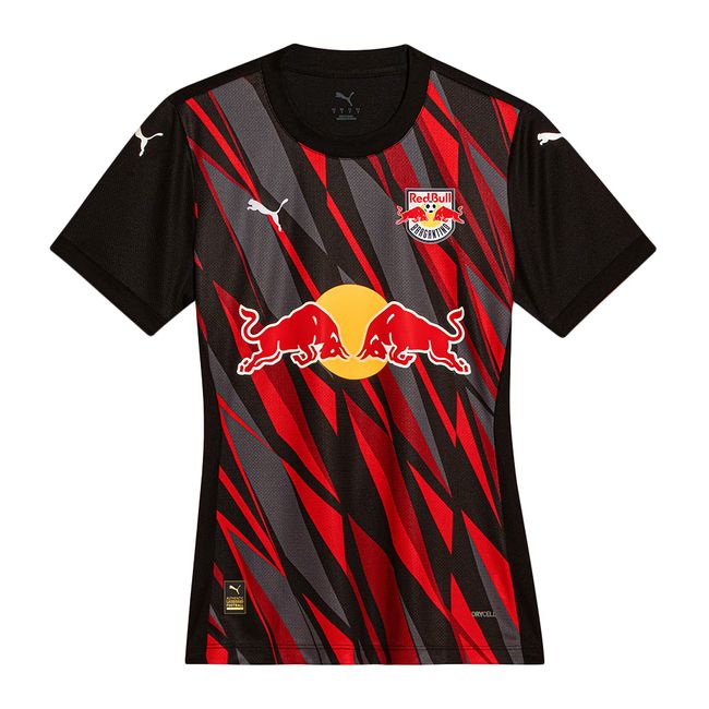 CAMISA PUMA RED BULL BRAGANTINO III 2025 FEMININA - PTO/VERM P