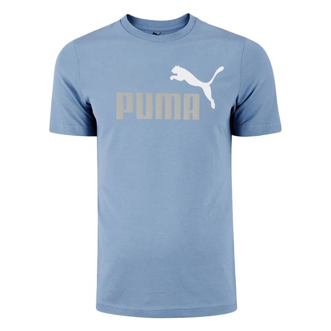 CAMISETA PUMA ESS 2 COLOR NO1 LOGO MASCULINA - AZUL M