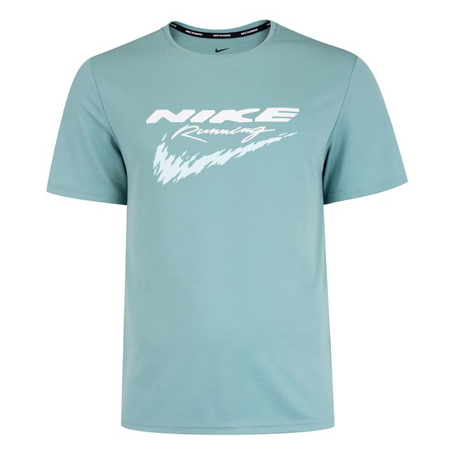 CAMISETA NIKE RUN ENERGY MILER MASCULINA - VERDE CLARO  M