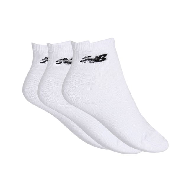 MEIA NEW BALANCE CANO CURTO 3 PARES - BRANCO M