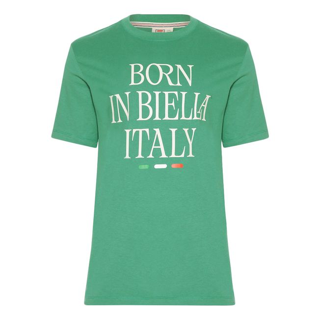 CAMISETA FILA COMFORT BORN IN BIELLA LETTER MASCULINA - VERDE P