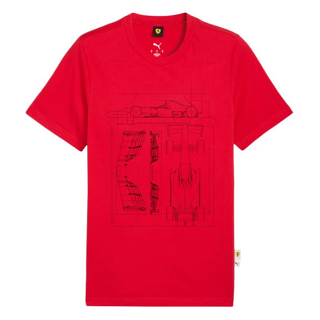CAMISETA PUMA SCUDERIA FERRARI SPORTSWEAR MASCULINA - VERMELHO P