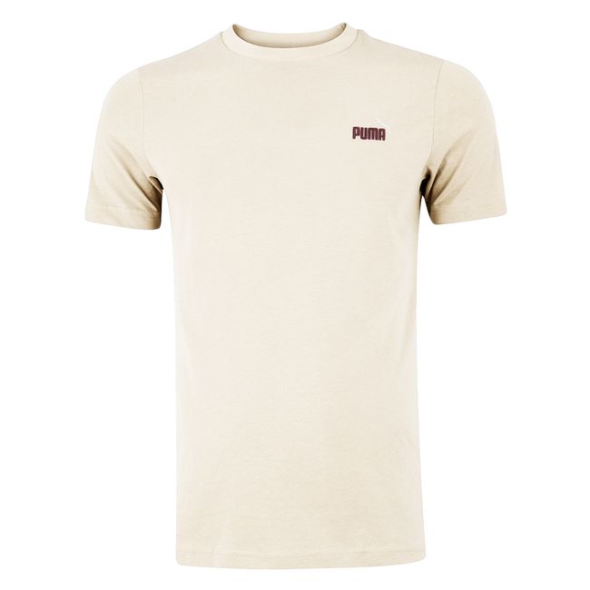 CAMISETA PUMA ESS 2 COLOR SMALL NO. 1 MASCULINA - AREIA P