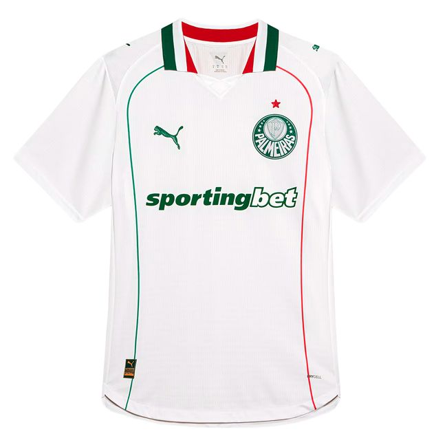 CAMISA PUMA PALMEIRAS II 2026 MASCULINA - JOGADOR - BRANCO P