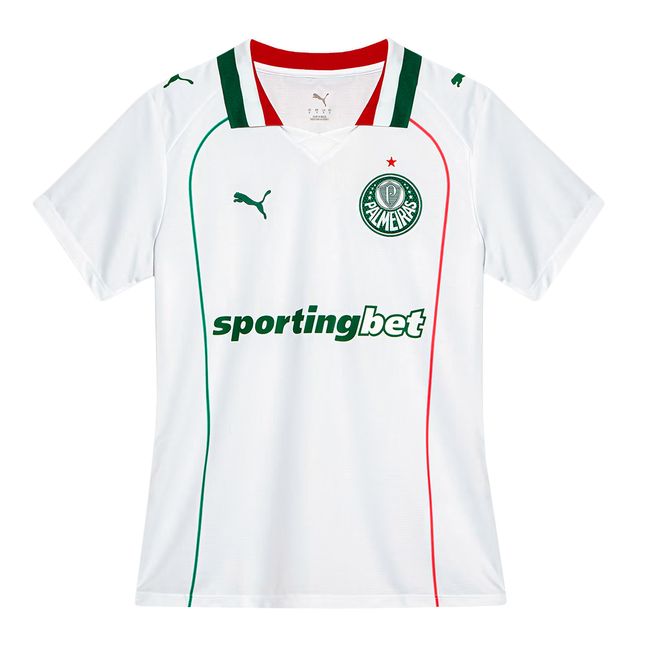 CAMISA PUMA PALMEIRAS II 2026 FEMININA - TORCEDORA - BRANCO P