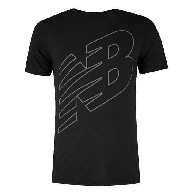 CAMISETA NEW BALANCE LOGO PERFORMANCE MASCULINA - PRETO P
