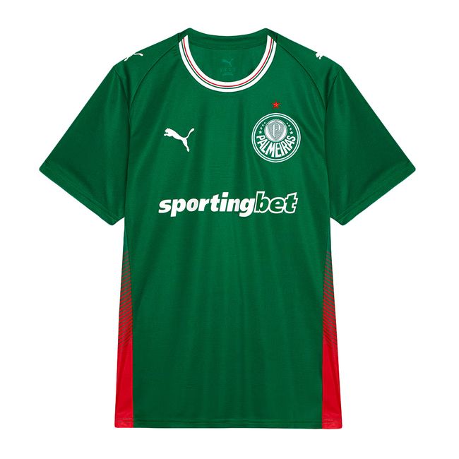 CAMISA PUMA PALMEIRAS I 2026 MASCULINA - TORCEDOR  - VERDE P