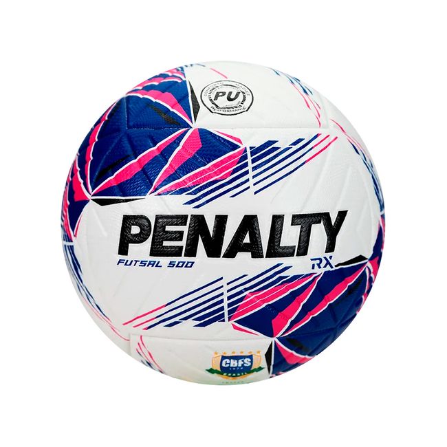 BOLA FUTSAL PENALTY RX 500 XXVI - BCO/AZUL UN
