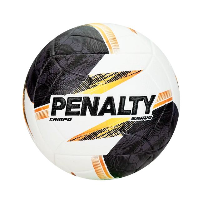 BOLA FUTEBOL DE CAMPO PENALTY BRAVO XXVI - BCO/PTO UN