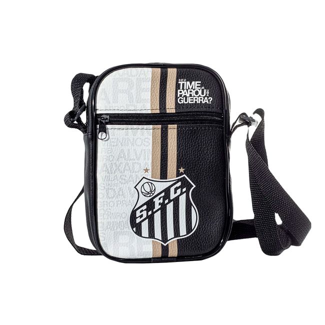 BOLSA SUDE SANTOS SEU TIME PAROU - PRETO UN