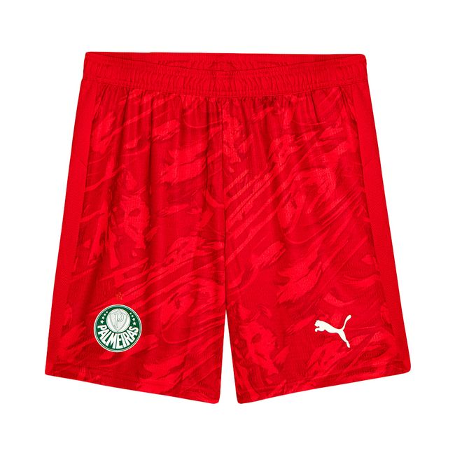 CALÇÃO DE GOLEIRO PUMA PALMEIRAS I 2026 MASCULINO - JOGADOR - VERMELHO M