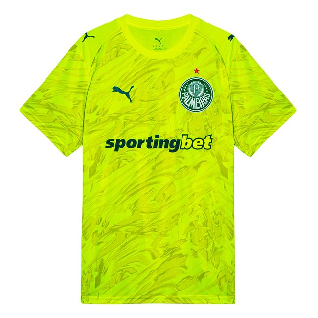 CAMSIA DE GOLEIRO PUMA PALMEIRAS III 2026 MASCULINA - TORCEDOR - AMARELO GG