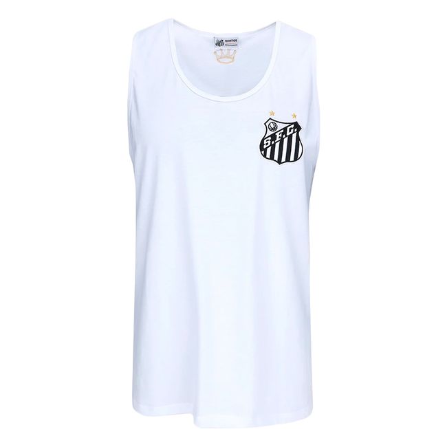 REGATA SURF CENTER SANTOS ESCUDO MASCULINA - BRANCO P