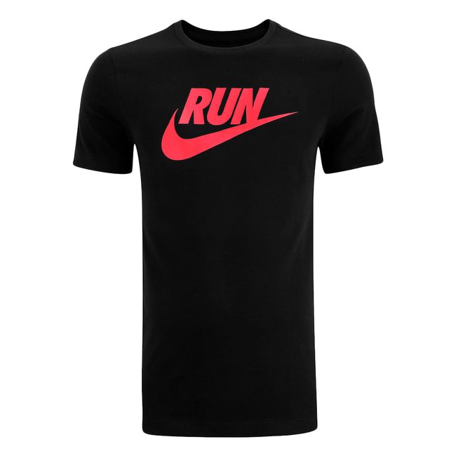 CAMISETA NIKE RUN SWOOSH MASCULINA - PTO/VERM P