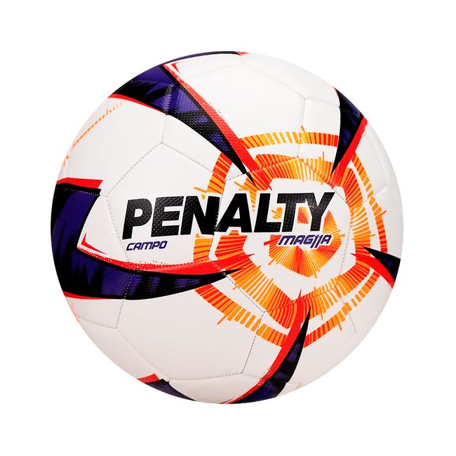 BOLA FUTEBOL DE CAMPO PENALTY MAG11A R3 XXVI - BCO/ROXO UN