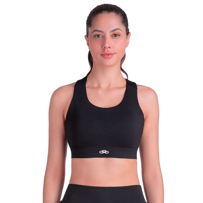TOP OLYMPIKUS CORRE ALTO IMPACTO FEMININO - PTO/GRAF P