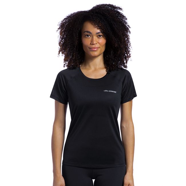 CAMISETA OLYMPIKUS RUNNER 2.0 FEMININA - PRETO P