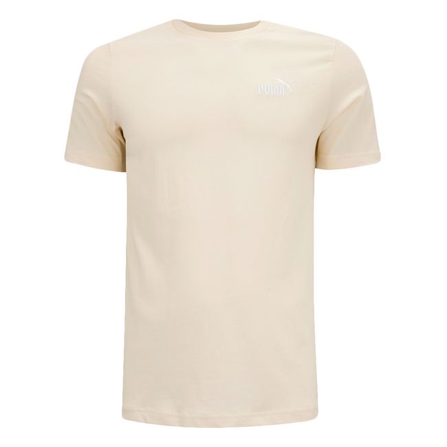 CAMISETA PUMA ESS SMALL NO. 1 LOGO MASCULINA - BEGE  M