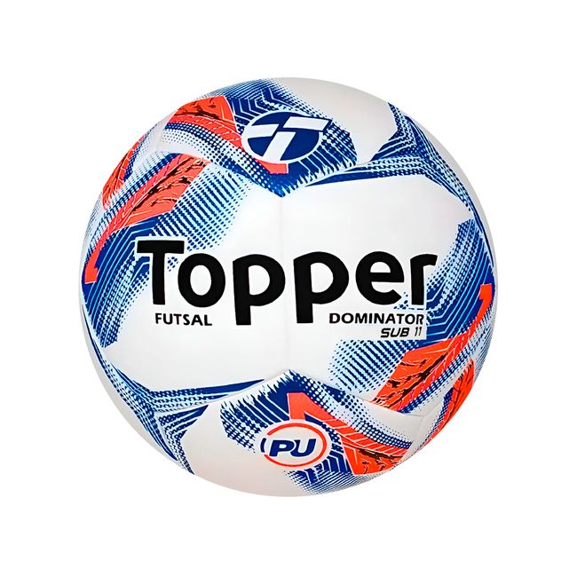 BOLA FUTSAL  TOPPER DOMINATOR SUB 11 - BCO/AZUL UN