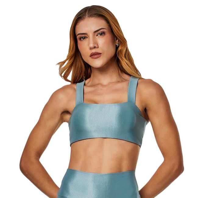 TOP VESTEM AMÉLIA FEMININO - AZUL P