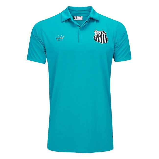 CAMISA POLO SURF CENTER SANTOS PRÍNCIPE MASCULINA - AZUL TURQUESA P