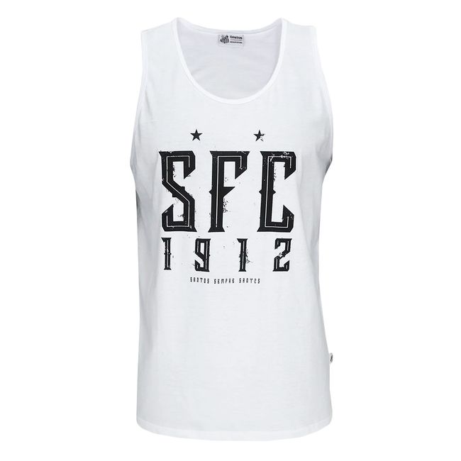 REGATA SURF CENTER SANTOS SFC 1912 MASCULINA - BRANCO M