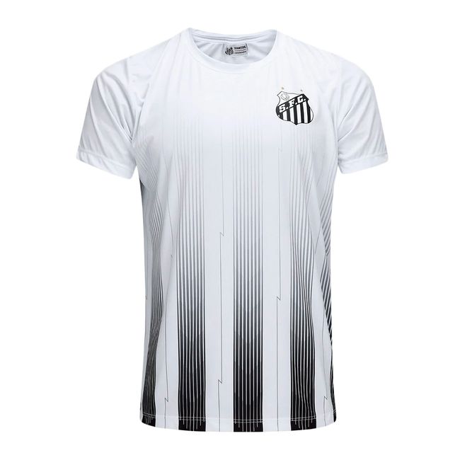 CAMISETA SURF CENTER SANTOS ESPORTIVA JUVENIL - BCO/PTO 10